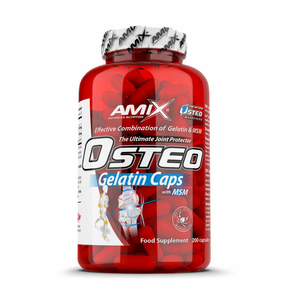 Комплекс для суглобів з МСМ Amix Nutrition Osteo Gelatin Caps With MSM, 200 капсул